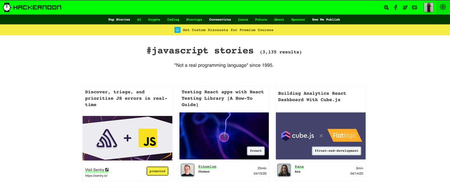 Ad by Tag on Javascript Content